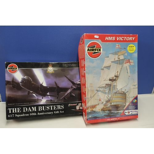 203 - Airfix:72 scale 1:48 scale, Dambusters 617 Squadron 60th anniversary gift set, Airfix 11:180 model k... 