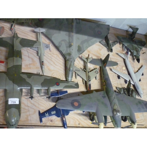 227 - Large collection of Airfix and other models in finished and painted states