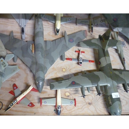 227 - Large collection of Airfix and other models in finished and painted states