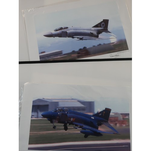 241 - Three limited edition photographic prints by Richard Westcott depicting RAF Phantoms, an acrylic on ... 