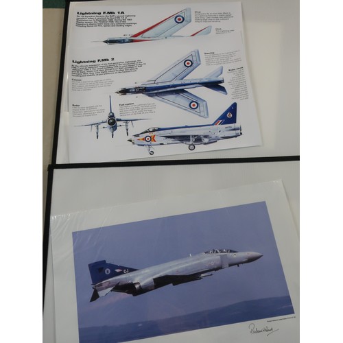 241 - Three limited edition photographic prints by Richard Westcott depicting RAF Phantoms, an acrylic on ... 