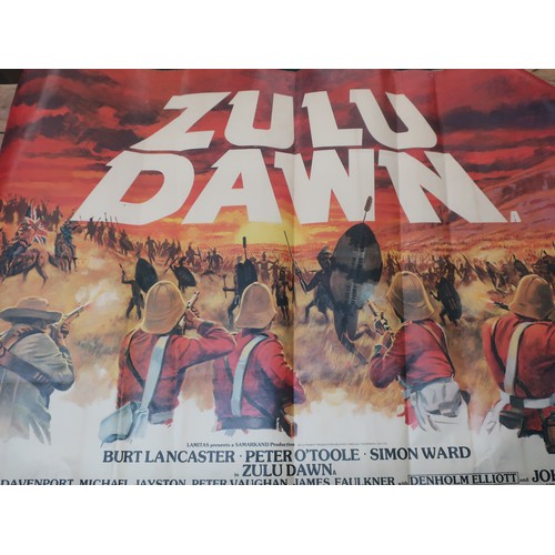 245 - Original cinema foyer poster 'Zulu Dawn' 99cm x 75cm (no visible printer or publisher)