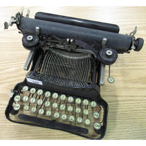 109 - Early 20th C Corona typewriter