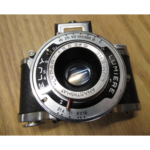 55 - Eljy Lumiere sub miniature camera with an Anastigmat Lypar f3.5 lens in original leather Ever-Ready ... 