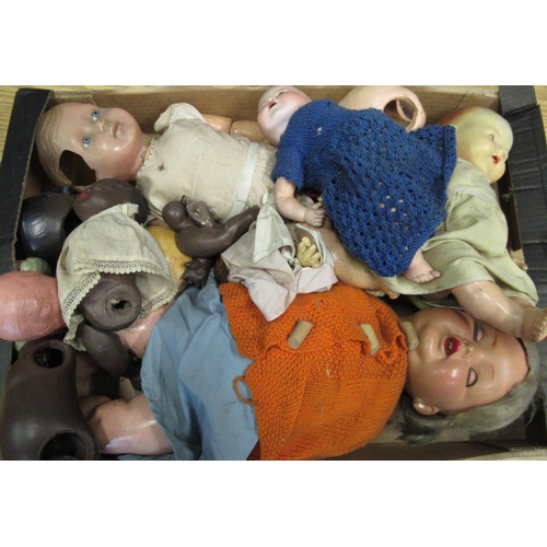 80 - Collection of 1950's and later composition dolls