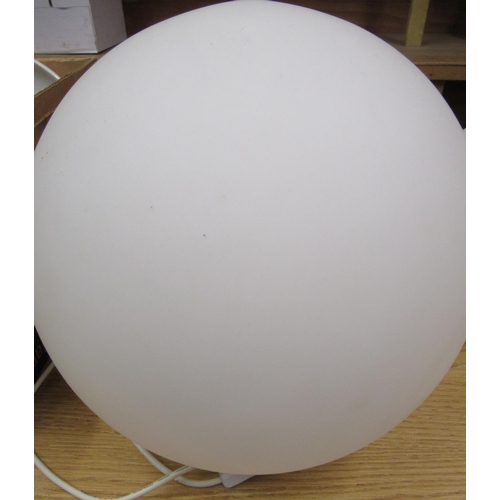 258 - Dezac opaque glass light lightglobe, L1GB 36cm