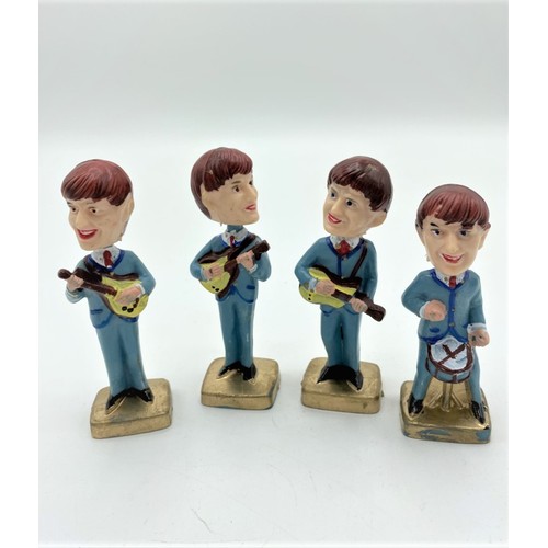 160 - Set of four original The Beatles nodding head figures made in Hong Kong