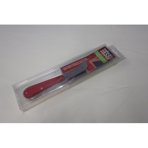 102 - Boxed as new Taylor's Eyewitness Endurance folding pocket knife, with red handle