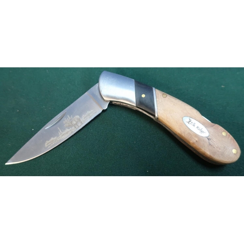 108 - Boxed as new Elk Ridge folding single bladed pocket knife ER-072