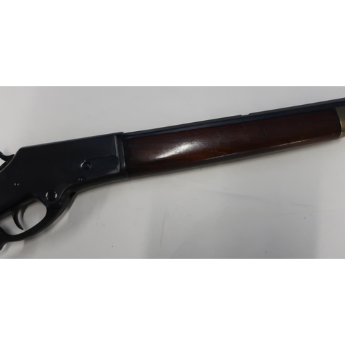 329 - Marlin 320-40 of New Haven USA rifle with 27 1/4 inch octagonal barrel, marked with patent dates Mar... 