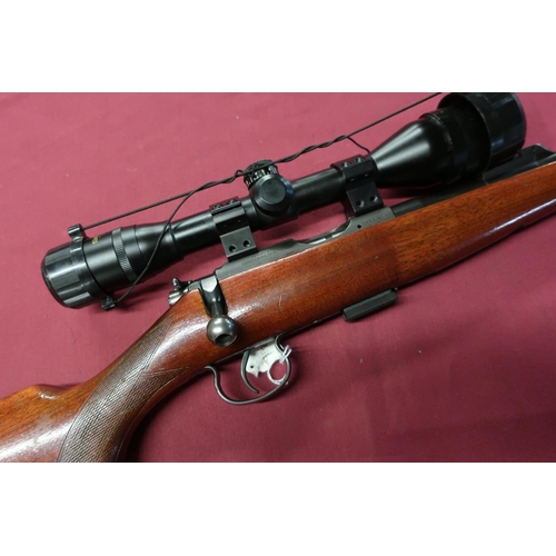 339 - Brno Mod model 2 .22 bolt action rifle with 5 shot tactical magazine barrel screw cut for sound mode... 