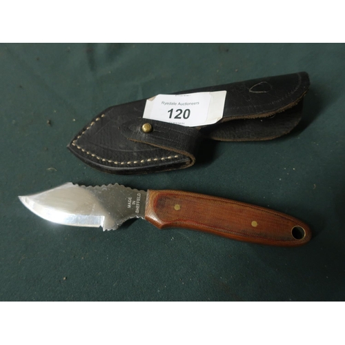 120 - Skinning knife with macater handle