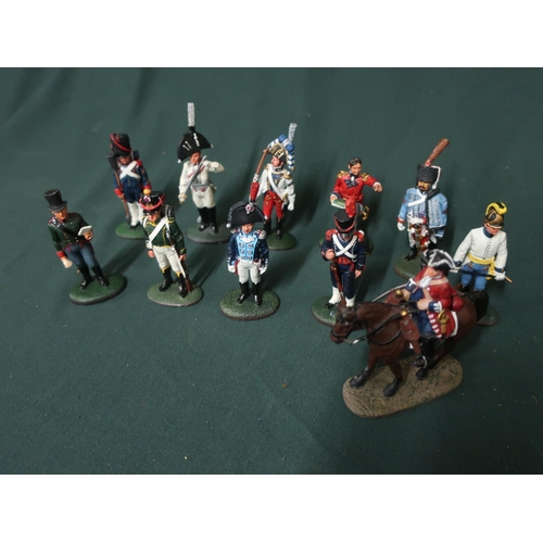 69 - Collection of 11 del-prado military figures.