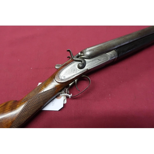 481 - Registered Firearms Dealer Only - W. P. Jones 16B side by side hammer gun, with 26 3/4 inch Damascus... 