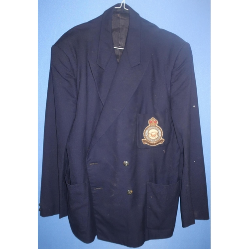 310 - RAF side cap and a Naval style blazer