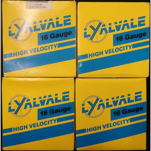 522 - 100 Lyalbale 16 bore 2 1/2 inch shotgun cartridges (shotgun certificate required)