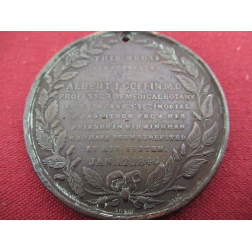 101 - Victoria Jubilee EPNS vesta with crown top, an Albert Eisier Coffin circular medallion, two vintage ... 