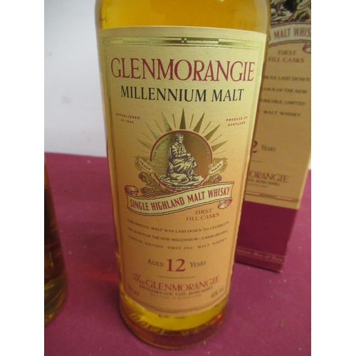 138 - Glenmorangie Millenium Single Highland Malt Whisky, Aged 12 years, 70cl 40%vol & Glenmorangie Single... 
