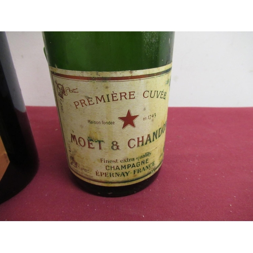 153 - Moet & Chandon Premiere Cuvee Finest Extra Quality Champagne, no proof or contents, G.H.Mumm Cordon ... 