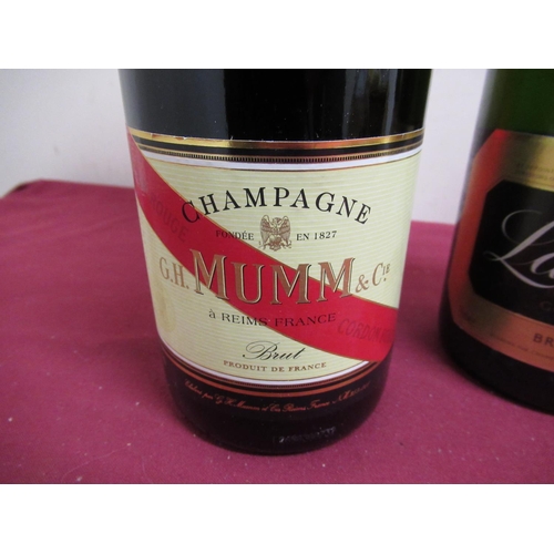 153 - Moet & Chandon Premiere Cuvee Finest Extra Quality Champagne, no proof or contents, G.H.Mumm Cordon ... 