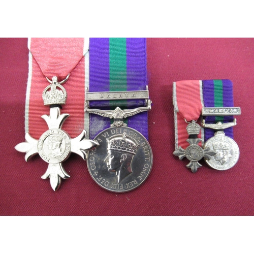 80 - Group of medals relating to Alan Booth comprising of court mounted civil MBE and Military General Se... 