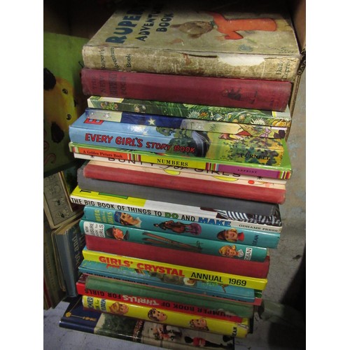 122 - Collection of children's books including Rupert's adventure books and the new Rupert's book, two Rup... 