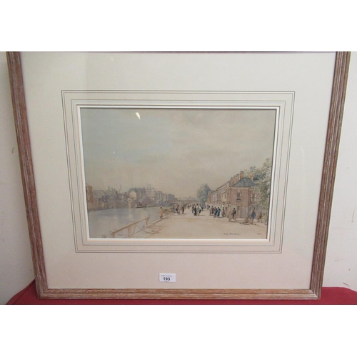193 - Henry George Rushbury (1889-1968): Kings Snaith York, pencil and watercolour, signed and dated 1942,... 