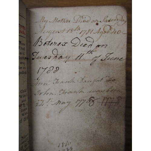 279 - Court and City Kalendar or Gentlemans Register for the year 1759 containing Rider's Almanc, leather ... 