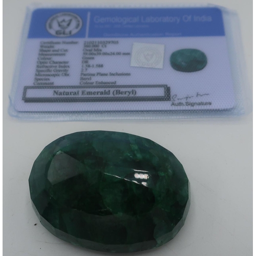 376 - Collectable emerald gemstone 360ct