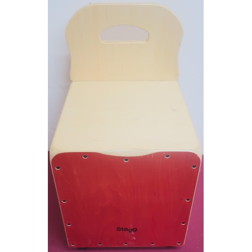 428 - Stagg plywood Cajon H52cm x W30cm x D30cm