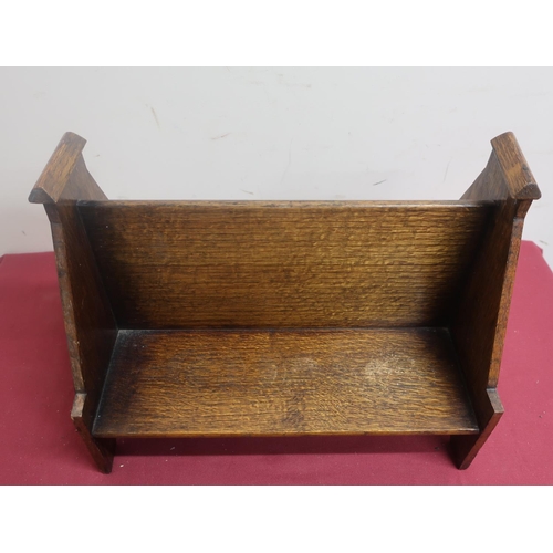 487 - Early 20th C double sided book trough W40cm D22cm H30cm makers label Homettes