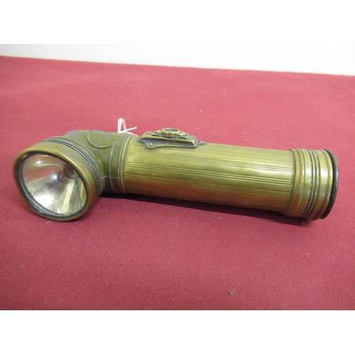14 - Eveready TL-122-A WWII Paratroopers torch, retaining some original olive green paint, stamp to base ... 