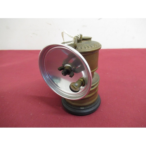 18 - Premier Carbide brass cycle lamp (missing glass), H10cm
