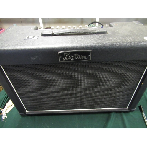 102 - Kustom double barrel guitar amplifier with two channels and effects