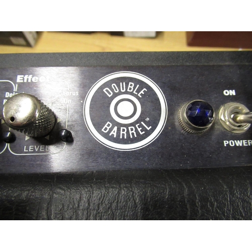 102 - Kustom double barrel guitar amplifier with two channels and effects