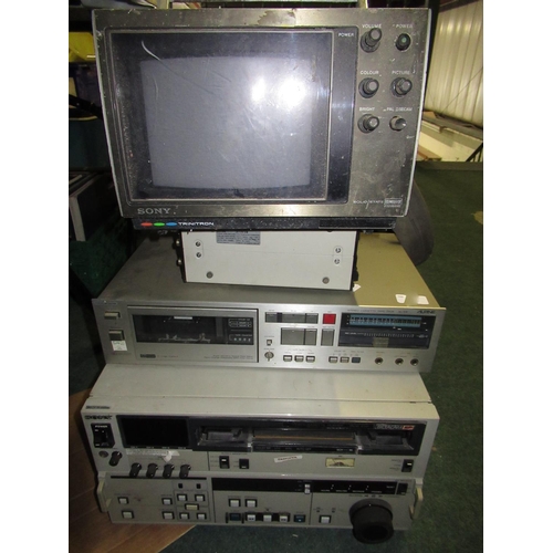 115 - Large selection of SVHS and Beta Cam SP copying equipment including monitors, etc (QTY)