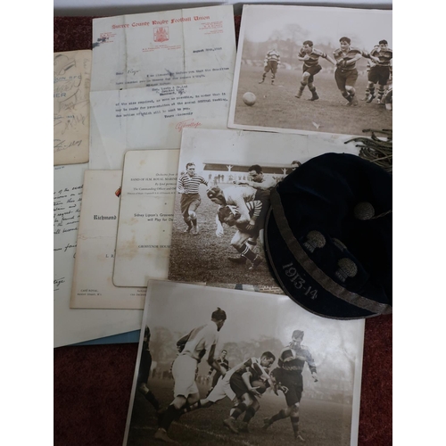 174 - Selection of ephemera and memorabilia relating to Roger Cooke rugby player for Sale Harlequins and S... 