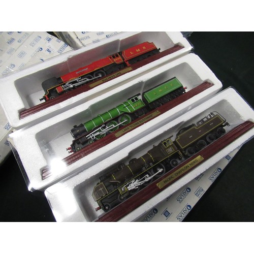 187 - LNER 'Flying Scotsman' mounted model loco, boxed, a 'Pacific Chapelon Nord' mounted model loco, boxe... 