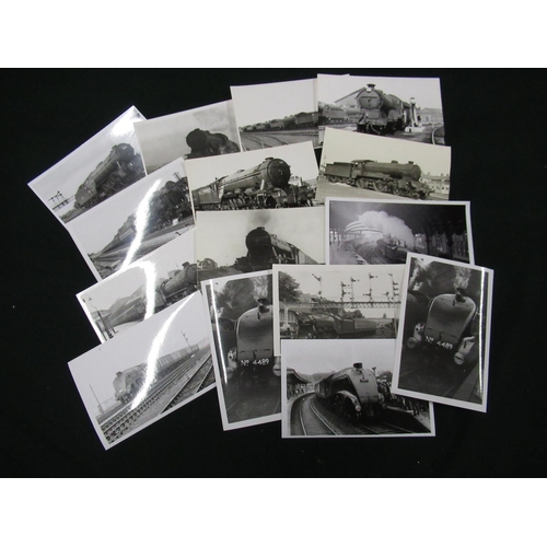 58 - Quantity of black and white railway associated photographs including York, Scarborough, etc