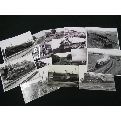59 - Large quantity of black and white photographs of stations, signal boxes, etc