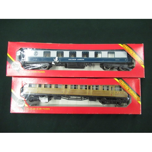 65 - Two boxed OO gauge Hornby coaches including Golden Arrow