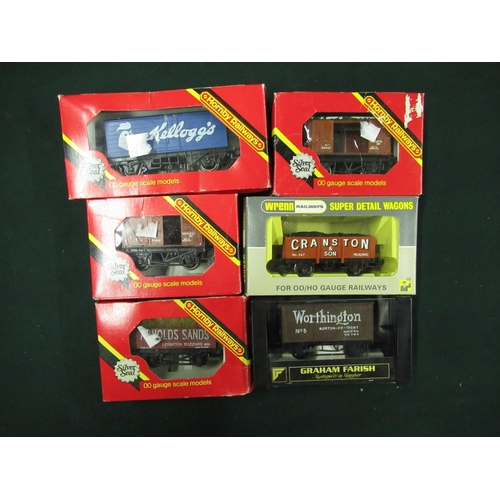 67 - Six boxed OO gauge wagons including a Wrenn Cranston, and a Hornby Kellogg's (6)