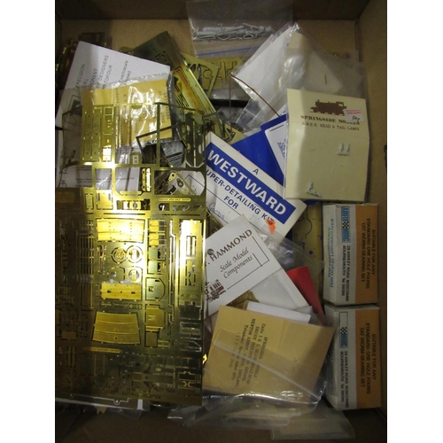 71 - Quantity of OO gauge etched brass kits, chassis parts, etc