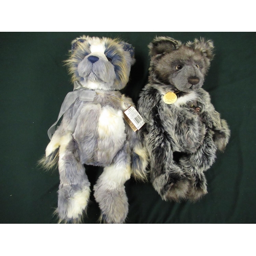 77 - Two Charlie Bears teddy bears, 'Twinky' H38cm and 'Oakley' H32cm