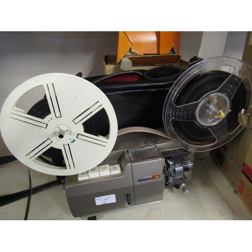 Magnon ZR cine projector, Bell and Howell cine camera, Yashica 8mm