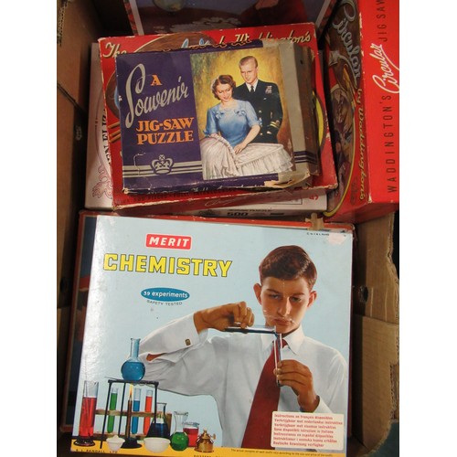 228 - The Game Careers by the makers of Monopoly, Merit Chemistry Set, wool weaving loom, and six vintage ... 