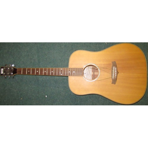 239 - Tanglewood TW28 CSN LH left handed acoustic guitar with spruce top and Mother of Pearl style inlays,... 