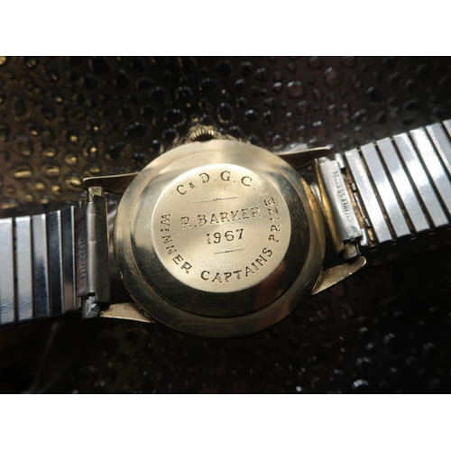 319 - Rotary mechanical wristwatch. 9ct gold case with snap on back, stamped Made In England, numbered 448... 