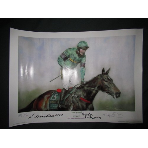 272 - Stephen Doig 'Liam Treadwell' colour print, signed by artist and Liam Treadwell no. 1/100, 42cmx30cm... 