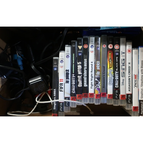 342 - Collection of PS3 Games - Fifa 11, Assassins' Creed etc, a collection of music instruction books, AB... 